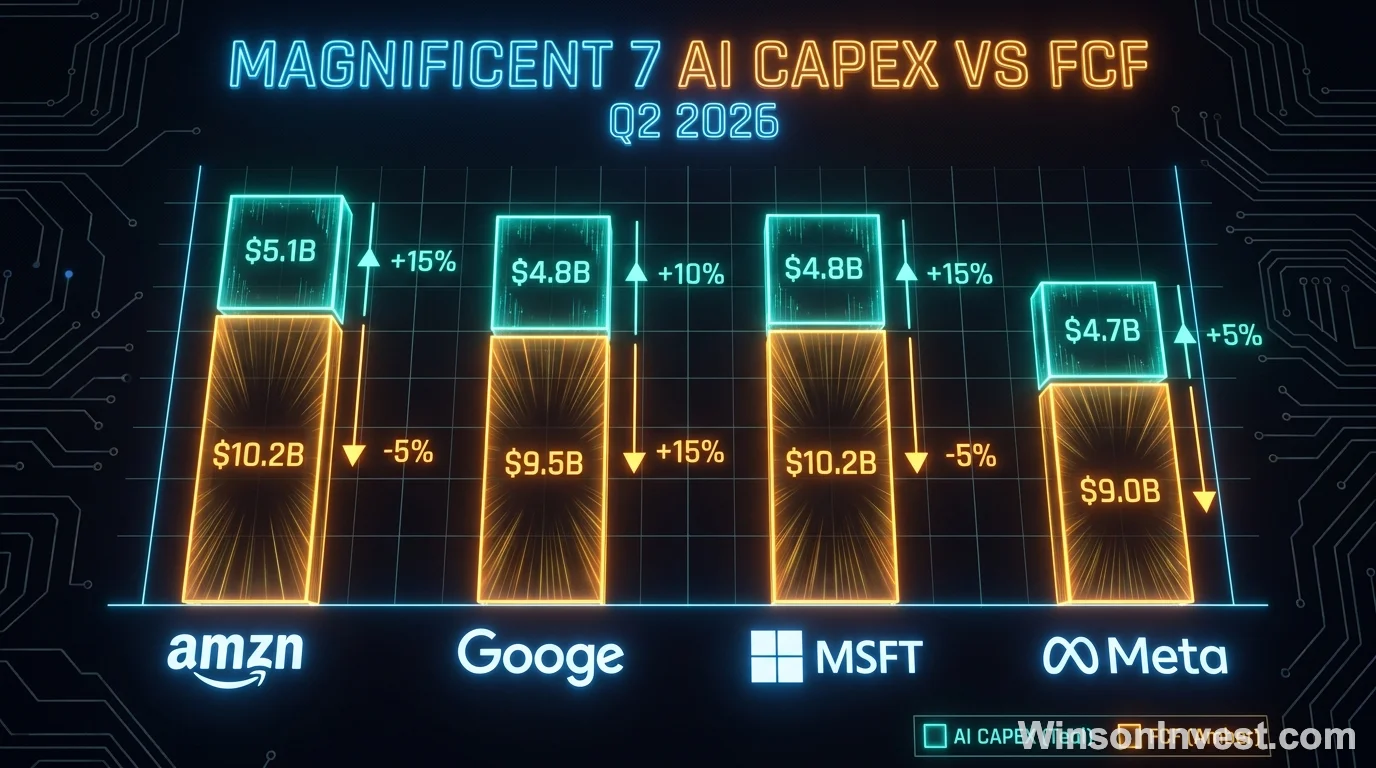 科技七巨頭 AI 變現期中對比圖